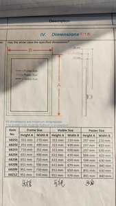 Marco de Vidrio Profesional con Cerradura <span class=keywords><strong>para</strong></span> Certificados, Premios y Anuncios Oficiales - Product Image 4