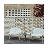 Décoration d'espace commercial intérieur et extérieur avec briques d'argile creuses poreuses briques réfractaires pour salon de jardin