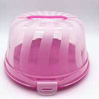 Fabrication professionnelle de boîtes à gâteaux en plastique transparent, rondes, nouvelle technologie, 2021