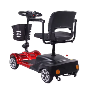 Silla de ruedas eléctrica plegable portátil de viaje con capacidad de carga de 120kg, silla de ruedas eléctrica de conducción suave para personas mayores - Product Image 5