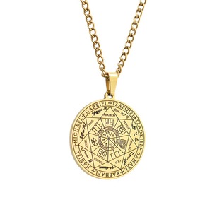Colgante con diseño de los 7 Arcángel para mujer, joyería de moda, amuleto religioso, sello de escritura, tótem, Runa - Product Image 5