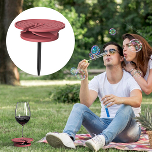 Juego de Accesorios para Vino con Logotipo Personalizado para Amantes del Vino, Soporte de Silicona para Copas de Vino, Bandeja para Cócteles - Product Image 5