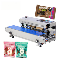 Machine de scellage à bande continue multifonctionnelle automatique pour sacs plastiques, sachets d'huile et d'aliments