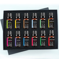 Huile essentielle d'aromathérapie 10 ml, bois de santal, lavande, myrrhe, pour la peau, le corps, diffuseur, humidificateur, bougie