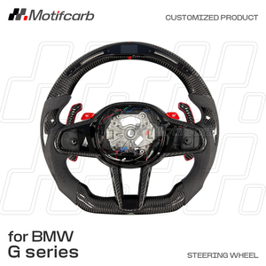 Volante de fibra de carbono LED personalizado para BMW LCI Upgrade M240i M340i M440i X3M X4M X5 M X6 X7 G05 G20 G21 G29 G30 G87 G80 G82 - Product Image 2