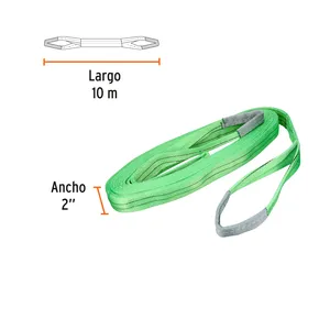 Truper 1 unità 2 'X 10m modello piatto Web imbracatura in Nylon occhio a occhio tessuto in poliestere e Nylon - Product Image 2