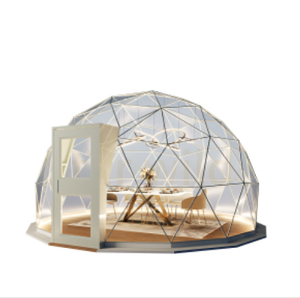Dôme de luxe écologique chauffé pour hôtel, tente transparente, imperméable, ignifuge, résistante au vent, maison préfabriquée en PVC quatre saisons, tente extérieure - Product Image 4