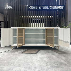 Gabinete creativo de estilo de contenedor Industrial para el hogar, sala de estar, <span class=keywords><strong>bar</strong></span>, muebles, gabinete de <span class=keywords><strong>TV</strong></span>, gabinete de almacenamiento de hierro forjado - Product Image 3