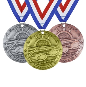 Medaglie da Nuoto con Texture <span class=keywords><strong>Vintage</strong></span>, Pressofuse in Oro, Argento e Bronzo, Progettate per Competizioni Professionali, Eventi Sportivi e Giochi - Product Image 1