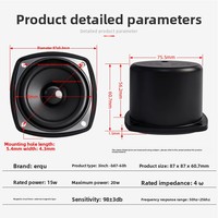 Haut-parleur multimédia de 3 pouces (78 mm) 15 W 8 ohms certifié RoHS, subwoofer