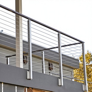 Système de <span class=keywords><strong>balustrade</strong></span> en câble d'acier inoxydable pour balcon extérieur - Product Image 1