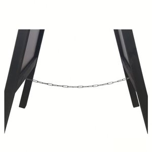 Letrero de acera personalizado de madera negra de 20x40 pulgadas con marco en A, de doble cara, independiente, tipo sándwich, para publicidad - Product Image 3