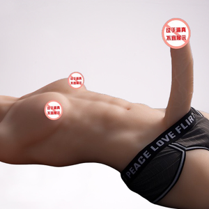 Meistverkaufter Superrealistischer Aufladbarer Silikon-TPE Wasserdichter Weicher Halber Körper Vibrierender Dildo für Frauen Männer Masturbatoren - Product Image 3