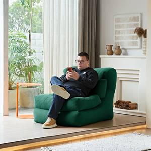 Canapé modulable d'angle sans accoudoirs, couleur jaune compressé moderne, convertible en une place, durable, rembourré, pour villa, appartement, salon - Product Image 3