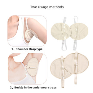 Nách mồ hôi miếng đệm tái sử dụng mồ hôi hấp thụ bảo vệ có thể giặt nách mồ hôi miếng đệm với dây đeo vai - Product Image 5