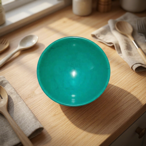 Moderna Cuenco Redondo de Resina Hecho a Mano, Utensilio de Cocina de Resina Pulida para Servir Sopa, Fideos, Arroz y Otros Alimentos - Product Image 1