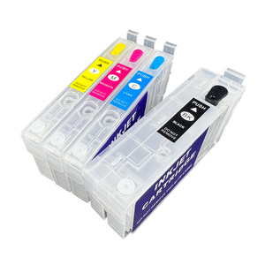 Cartouche rechargeable T812 T822 pour imprimantes Epson <span class=keywords><strong>WF</strong></span>-3820 3823 <span class=keywords><strong>WF</strong></span>-4820 4830 4834 <span class=keywords><strong>WF</strong></span>-7310 <span class=keywords><strong>WF</strong></span> 7820 <span class=keywords><strong>7830</strong></span> 7835 7840 EC-C7000 sans puce - Product Image 1