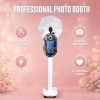 Cabina de Fotos con Espejo, Pantalla Táctil HD de 15.6 Pulgadas con Software de Edición Gratuito para Bodas