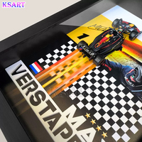 Modèle de voiture de course en alliage Ksart F1, décoration murale 3D, cadre photo peint à la main, artisanat exquis pour garçons