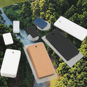 ידידותי לסביבה קידום מכירות פלסטיק גלובלי למחזר תגי חותמות תיוג חרוז עבור שקיות ובגדים העשויים מחומר נייר - Product Image 3