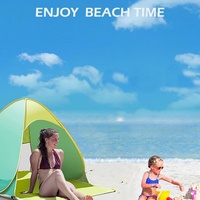 Tente de plage pliable facile et rapide à ouvrir, légère, protection UV, abri extérieur, tente pour 2-3 personnes pour le camping