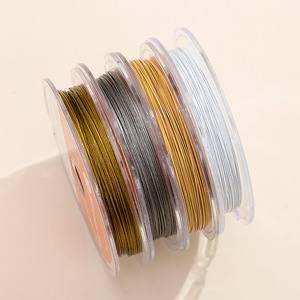 Fil d'acier doux coréen doré 0,3 mm 1x7 brins pour la fabrication de bracelets et accessoires de bijouterie - Product Image 4