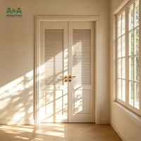 Porte à double battant SLS Modern Classic Cream, porte intérieure en bois de luxe pour villa et hôtel