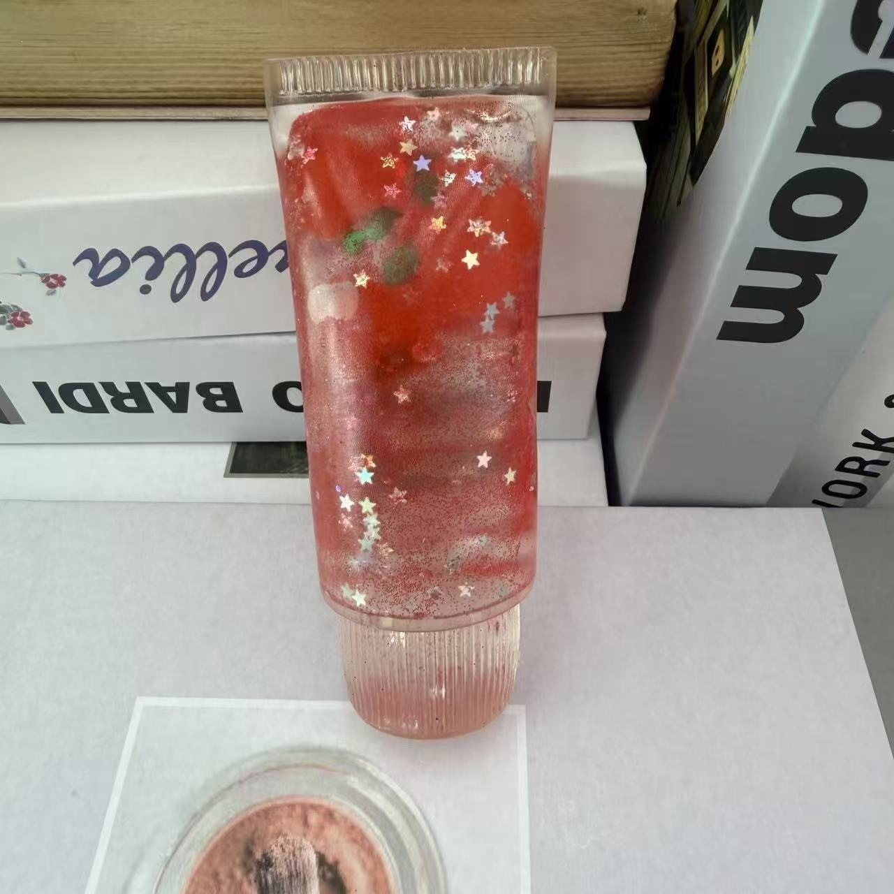 12cm toothpaste malt candy squishy-red-bag
