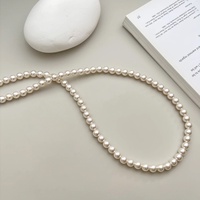 Francés exquisito nicho temperamento multicapa bobinado perla clavícula cadena señora chica joyería de moda collares