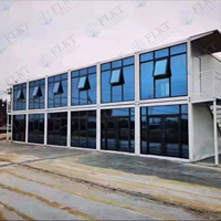 FLKT Maison Modulaire Préfabriquée Pliable et Pratique en Conteneur Maritime, Structure en Acier, Étanche, Ignifuge, Murs Épaissis