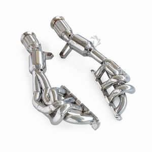 Convertisseur catalytique de collecteur d'échappement à haut débit pour Lamborghini <span class=keywords><strong>Gallardo</strong></span> LP560-4 4.2 2008-2018 Performance de course de tuyau d'échappement - Product Image 2