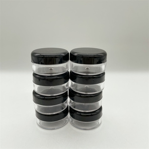 10g 10ml 5g 5ml 3G 3ml 2g 2ml mini nhỏ rõ ràng tròn vuông nhựa PS Mẫu Jar cho nghệ thuật móng tay long lanh bụi bột mỹ phẩm - Product Image 3