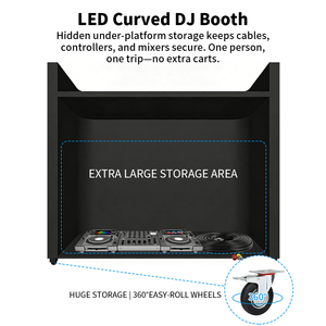 Panneau d'affichage LED pour <span class=keywords><strong>DJ</strong></span>, intérieur/extérieur, avec contrôle intelligent GOB, pour comptoir, façade, station, écran et podium de <span class=keywords><strong>DJ</strong></span>, idéal pour centre commercial - Product Image 2