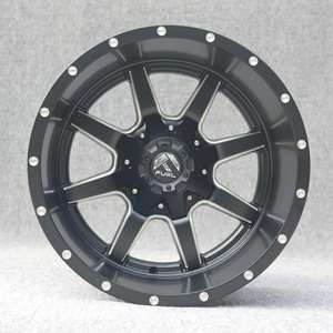 ล้อแม็<span class=keywords><strong>ก</strong></span>ซ์คุณภาพสูงสำหรับรถยนต์, ล้ออัลลอย, ล้อออฟโรดขนาด 17 นิ้ว ET-24 6x139.7 สำหรับรถจี๊ป <span class=keywords><strong>ขอบ</strong></span>เว้าลึก สีดำ 6 รู 8003 - Product Image 2
