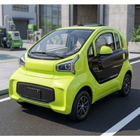 Mini Auto Eléctrico de 2 Puertas y 4 Asientos, 1500w, Puertas Eléctricas, Baja Velocidad, Vehículo de Nueva Energía para Adultos, para Desplazamientos de Corta Distancia