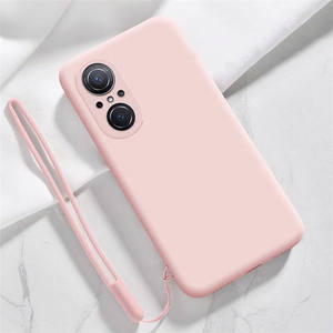 Avec lanière étui de téléphone en Silicone, protection de l'objectif de l'appareil photo, étui de téléphone intelligent pour HUAWEI Nova 9 SE 10 <span class=keywords><strong>Pro</strong></span> Y70 Plus P50 8 - Product Image 5