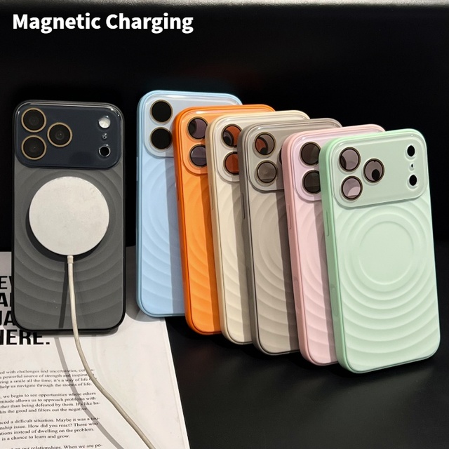 Shockproof Anti-Fall Phone Case Magnetic Liquid Silicone Phone Case for iPhone 17 Air 16 15 14 13 12 11 18 Pro Max