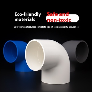 Bán buôn PVC 90 độ góc bên phải khuỷu tay doanh Dày Trắng xám xanh ống nhựa phụ kiện áp lực cao Đúc Hàn - Product Image 1