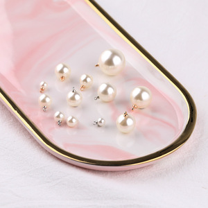 Round Pearl Pendant Loose Beads Plastic Resin For Jewelry Making Spring 2024 Yiwu Origin - Product Image 1
