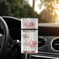 Désodorisant de voiture de longue durée alliage évent lieu Purification cristal verre parfum accessoire Automobile aromathérapie rafraîchit