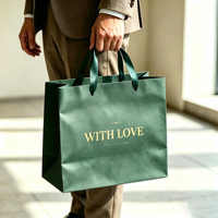 Sacs cadeaux en carton recyclable écologiques de luxe personnalisés pour bijoux, vêtements, chaussures, emballages de bougies
