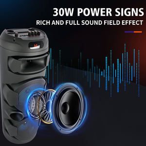 SING-E ZQS2801 8 Inch*2 <strong>Speaker</strong> Outdoor Portable Trolley Audio <strong>Speaker</strong> <strong>DJ</strong> <strong>Speaker</strong> <strong>System</strong> Subwoofer Sound Box With LED Light - Product Image 3