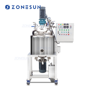 Tanque Mezclador de Calentamiento, Emulsificación y Homogeneización al Vacío Automático de Acero Inoxidable de 200L para Pasta Cosmética ZONESUN ZS-VMB200RH - Product Image 1