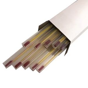 Tùy chỉnh tất cả chiều dài-50-+ 400 ℃ phòng thí nghiệm nhiệt kế thủy tinh màu đỏ chất lỏng nhiệt độ mét với PC trong suốt ống bảo vệ - Product Image 6