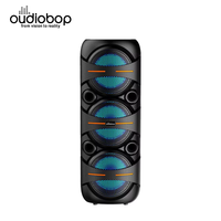 Système de sonorisation PA avec enceinte tour à trois haut-parleurs de 8 pouces, directement du fabricant, avec Bluetooth sans fil, boîte audio 25 W haute puissance, RGB