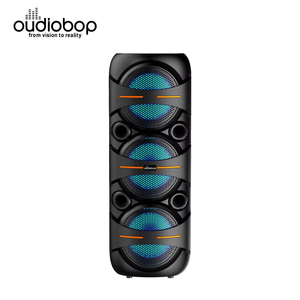 Système de sonorisation PA avec enceinte tour à trois <span class=keywords><strong>haut</strong></span>-parleurs de 8 pouces, directement du fabricant, avec Bluetooth sans fil, boîte audio 25 W haute puissance, RGB - Product Image 2