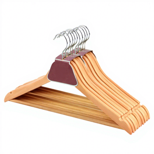 Premium Solid <b>Wood</b> Heavy Duty Single Non-Slip Eco-Friendly Lightweight Luxury Suit <b>Coat</b> Hanger Wardrobe Hotel Boutique Retail - Product Image 1