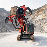 Foreuse à percussion sur chenilles d'occasion en bon état, puissance 168 kW, modèle DX800, pour le forage en exploitation minière en ciel ouvert et le dynamitage de roches dures