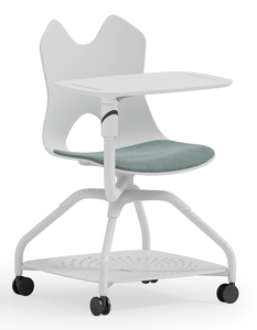 Ekintop Design moderno studente universitario sedia PP plastica scuola universitaria sedia di formazione durevole sedie con blocco di scrittura - Product Image 5