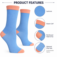 Chaussettes en coton pour femmes à logo personnalisé, faible MOQ, rayées et colorées, pour le quotidien, le bureau, la mode féminine, directement de l'usine